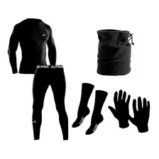 Conjunto Termico Alpina + Guantes + Cuello + Medias Pp Cuota