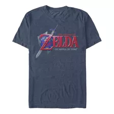 Nintendo Camiseta Hey Ocarina Para Hombre, 5xl, Azul Marino 
