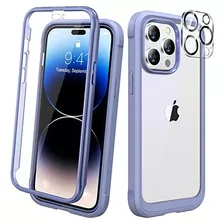 Funda Diaclara Para iPhone 14 Pro C/cubre Cam Pant Lavender