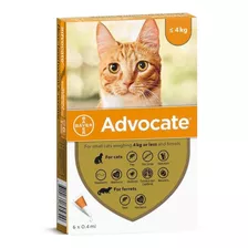 Advocate Antiparasitario Gato Hasta 4 Kg/ Nubapets