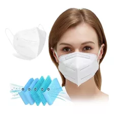 Kit 50 Máscaras Kn95 Proteção 5 Camada Respiratória N95 Pff2