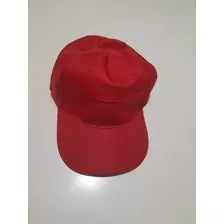 Gorras Lisas Rojas De Gabardina X 12 Unidades 