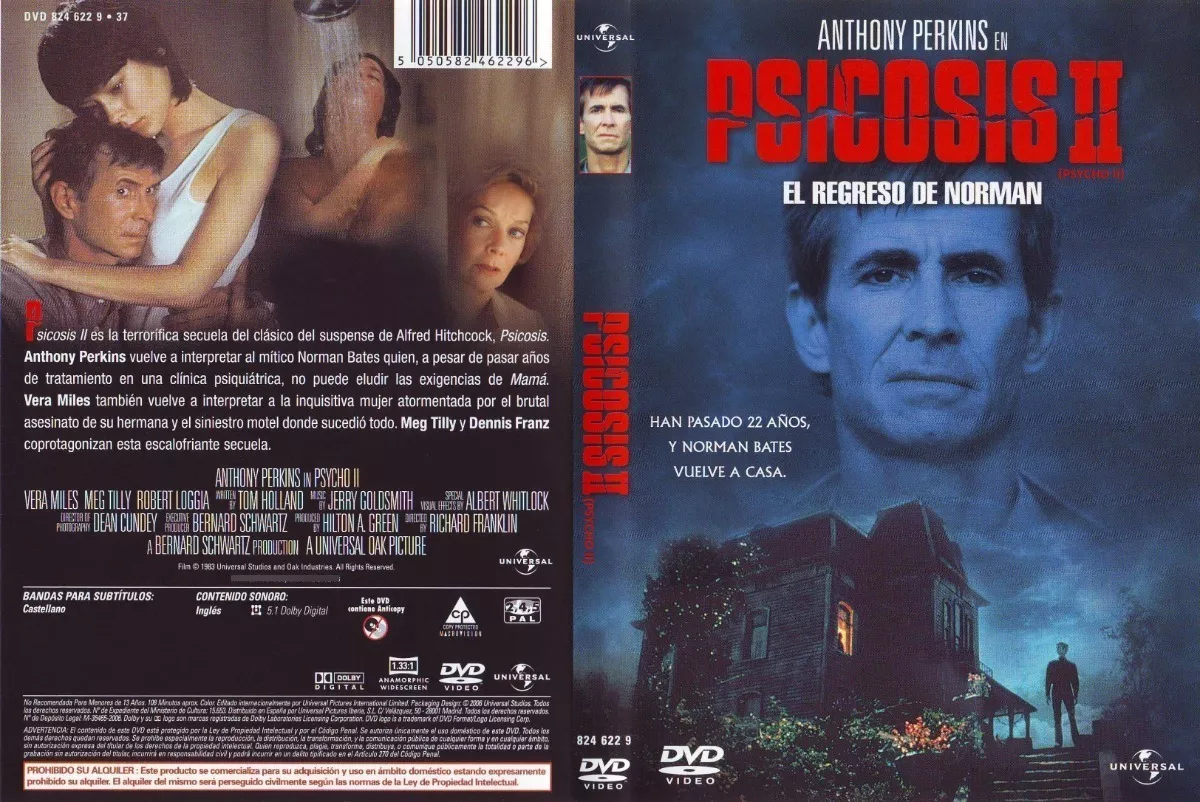 Psicosis 2( El Regreso De Norman) ( Anthony Perkins) Dvd