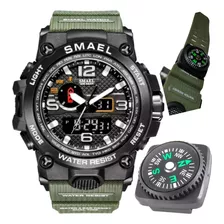 Relógio Masculino Esportivo Militar Shock Smael Ws1642-8