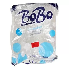 Globo Burbuja Bobo Azul Transparente24 Paq Con 10 Piezas