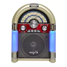 Parlante Retro Rocola Bluetooth Leds Radio Usb Ramos Mejia