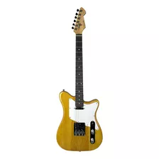 Guitarra Elétrica Cecille - Modelo Tele - Corpo Em Alder Cor Amarelo Orientação Da Mão Destro