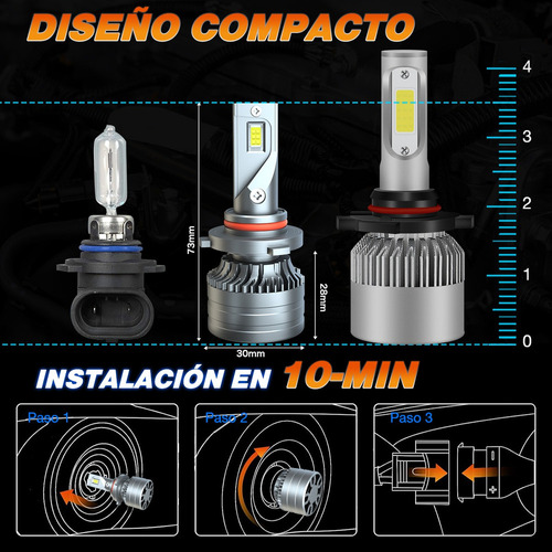 28000lm Kit De Faros Led Luz Alta Y Baja For Toyota Series Foto 7