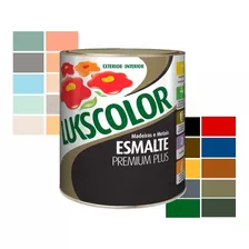 Tinta Esmalte Sintetico 900ml Lukscolor Cores Metal Madeira