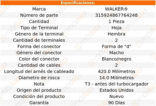 Sensor Gases Escape (egt) Sprinter 2500 4 Cil 2.1l 14/17 Foto 6