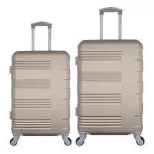 Set Maletas De Viaje X2 26,30 PuLG Bin M-002 Champaña