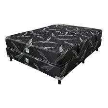 Sommier Americana Maxiking Espuma Brisas 2 Plazas De 190cmx130cm Negro