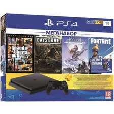 Console Ps4 1 Tb Com 3 Jogos