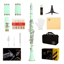 Glory Gly-clagn Clarinete Profesional De Ébano Con 10 Cañas,