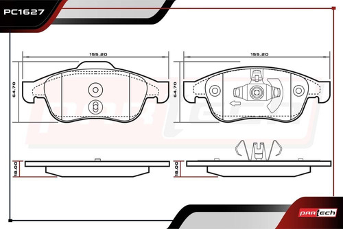 Balatas Delanteras Renault Oroch 2020 Foto 2