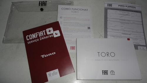 Em Branco Manual Fiat Toro 2020 2021 Original Flex Diesel