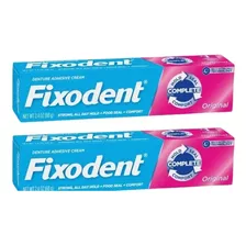 Kit 2 Fixodent 68g Original Cola Para Prótese Dentadura P&g