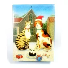 15 Tarjetas Navideñas P/regalo Tabby & Beagle Importado Usa