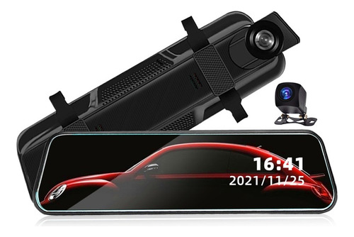 Foto de 1080p Vista Trasera Dash Cam Pantalla Tctil De 10 Pulgadas