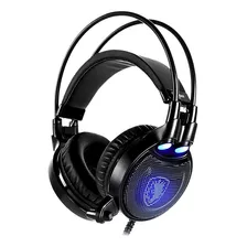 Sades Headset Gamer Octopus Plus Usb Potente Vibração Para Pc Notebook Ps4 Ps5 Preto Azul