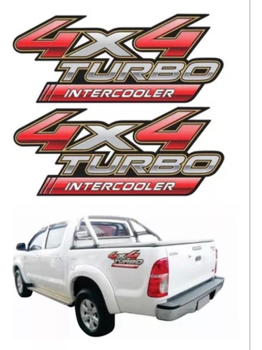 Emblema Adhesivo Toyota Hilux 4x4 2007-2015  Foto 2
