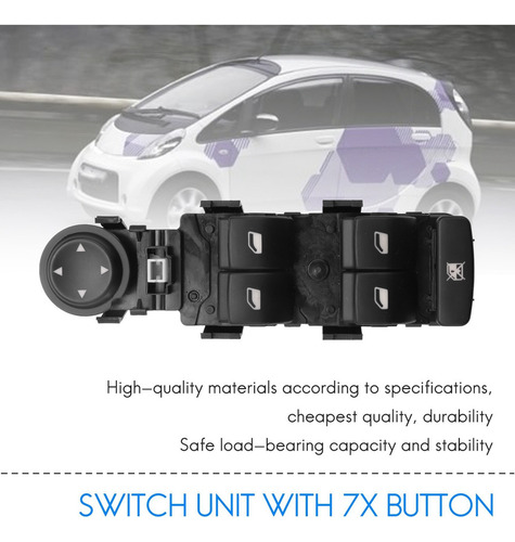 For Citroen C5 I, Ii, C8 Interruptor De Ventana (con Espejo Foto 4