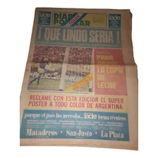 Mundial Argentina 78 Diario Popular 25/6 Día De La Final