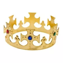 Corona Dorada Plástica Rey 1 Unidad Somoscotillon