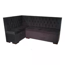 Sofá De Canto Em Suede 130x140 Promoção Direto Da Fábrica, 