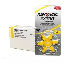 Caja 60 Pilas Rayovac #10 Para Audífonos Medicados.