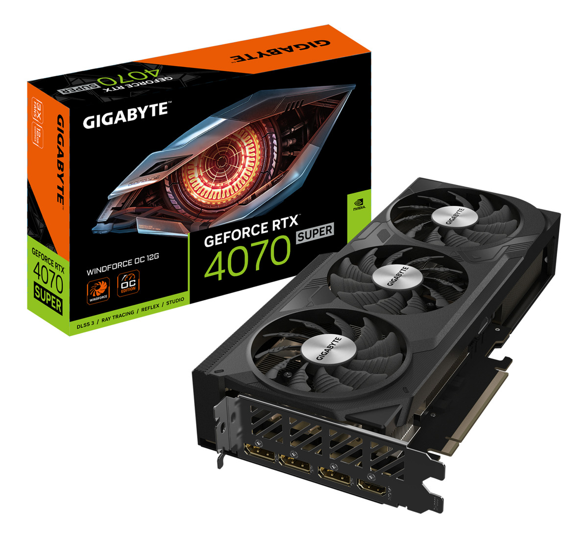 GIGABYTE NVIDIA GEFORCE RTX 4070 SUPER WINDFORCE OC 12G