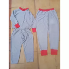Pijama Nena/varon 3 Piezas M/largas . -talle 6- Para 4 Años