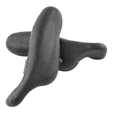 Bar End Ergonômico Emborrachado Chifre Guidão Bike Cor Preto