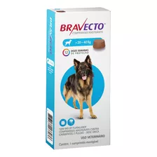 Bravecto 20 A 40kg 1000mg Antipulga E Carrapato P/ Cães Msd