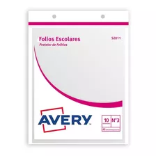 Folio Escolar Avery Nº3 X10 Folios