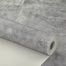 Papel De Parede Importado Vinílico Estilo Cimento Queimado