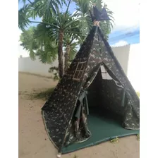 Cabaninha Camuflada Com Colchonete