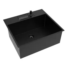 Cuba Inox Pintada Preto Embutir Retangular Gourmet 600 X 400