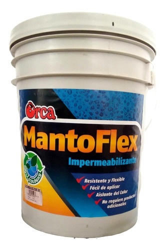 Impermeabilizante Manto Flex® Elastomerico Cñte De 5 Galones