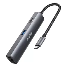 Anker Adaptador Usb C Hub, Adaptador 5 Em 1 Usb C 4k Para H