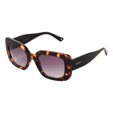 Nine West Gafas De Sol Rectangulares Coral Para Mujer, Carey