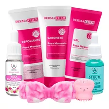 Dermachem Kit Skin Care Limpeza Rosa Mosqueta Completo Com 2 Sérum