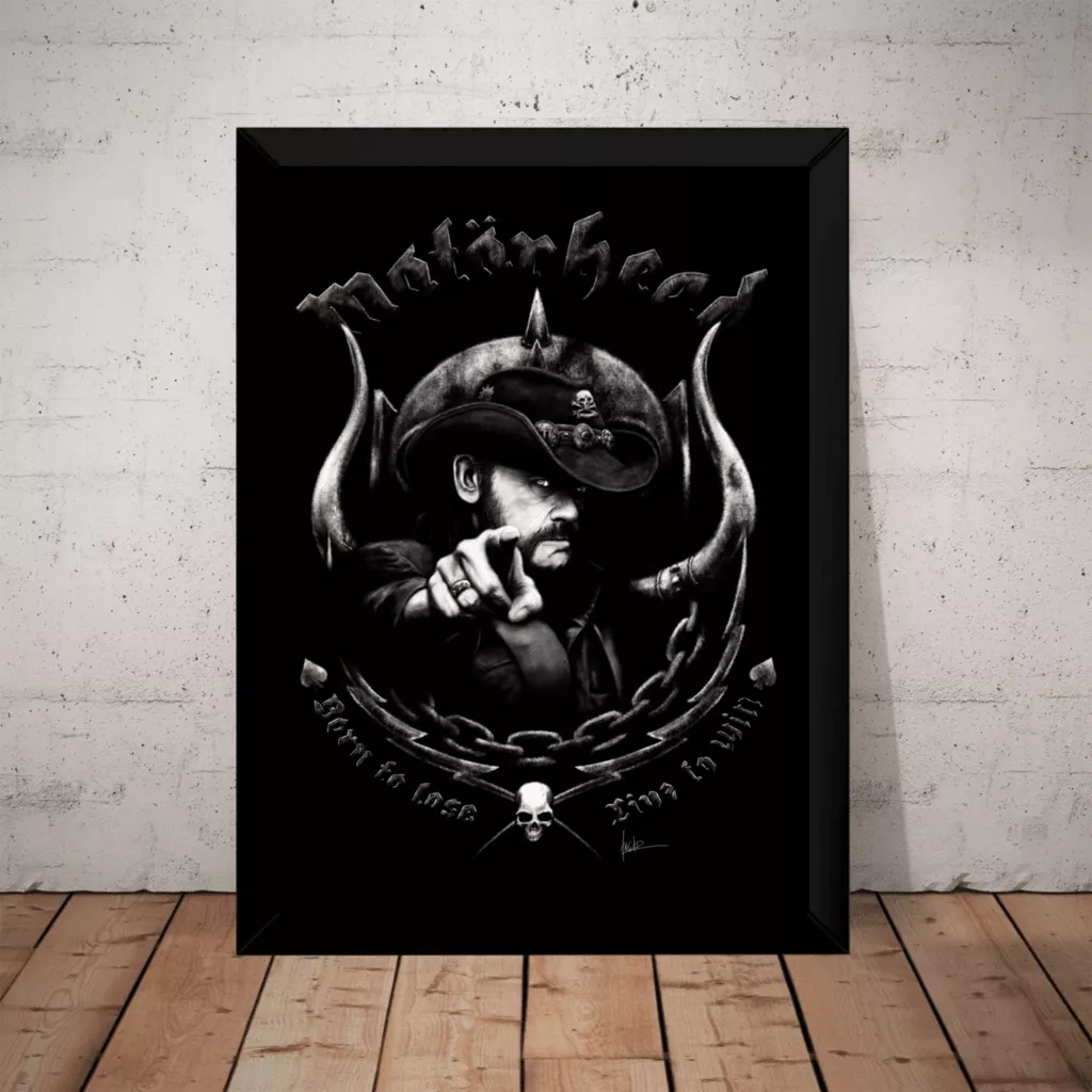 Quadro Decorativo Lemmy Motorhead Rock Arte