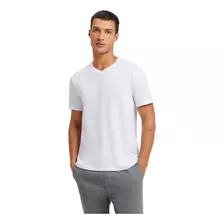 Camiseta Básica Masculina Flamê Com Decote V