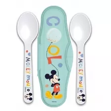 Set Cubiertos Bebe Portable Mickey - Unidad a $3978