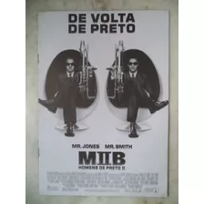 Poster/sinopse Original Mib Homens De Preto 2 Ler Descrição