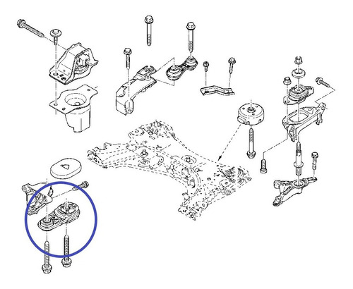 Soporte Motor Trasero Para Renault Scenic 2 Foto 2