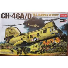 Ch 46 A /d Us Marines Vietnam Academy 1/48 Impresionante Kit