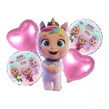 Set Globos Metalizados X5 Unidades Personajes