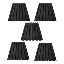 Kit 5 Telhas Ecologicas Preto 3mm 2,00x0,95m Onduline 